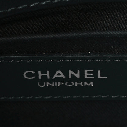 Chanel Calfskin Quilted CC Uniform Flap Belt Bag Black 6 of 11