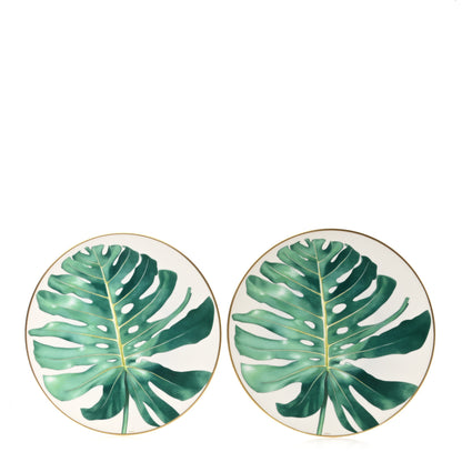 Hermes Porcelain Passifolia Dinner Plate N°1 Set of 2 1 of 7