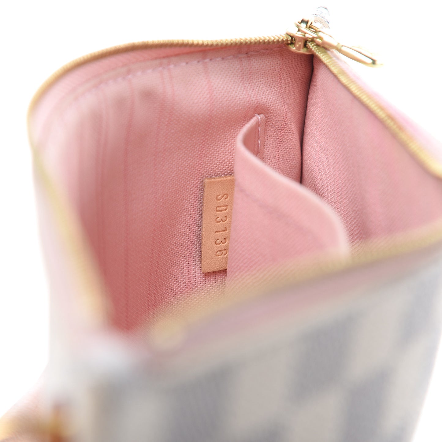 Damier Azur Neverfull MM GM Pochette Rose Ballerine
