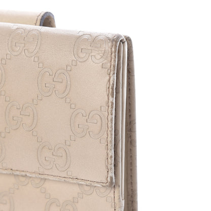 Gucci Guccissima Icon Bar French Flap Wallet White 16 of 21