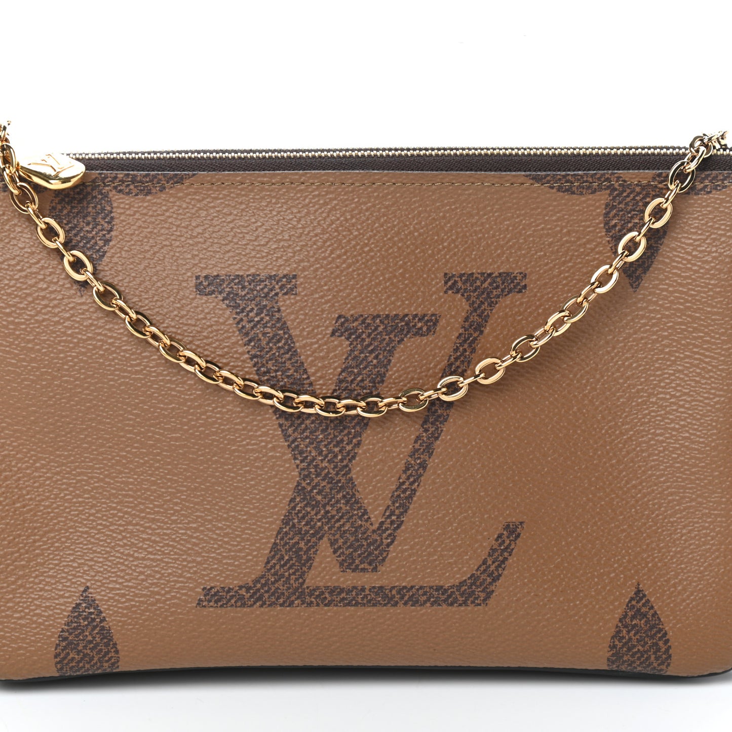 Reverse Monogram Giant Double Zip Pochette