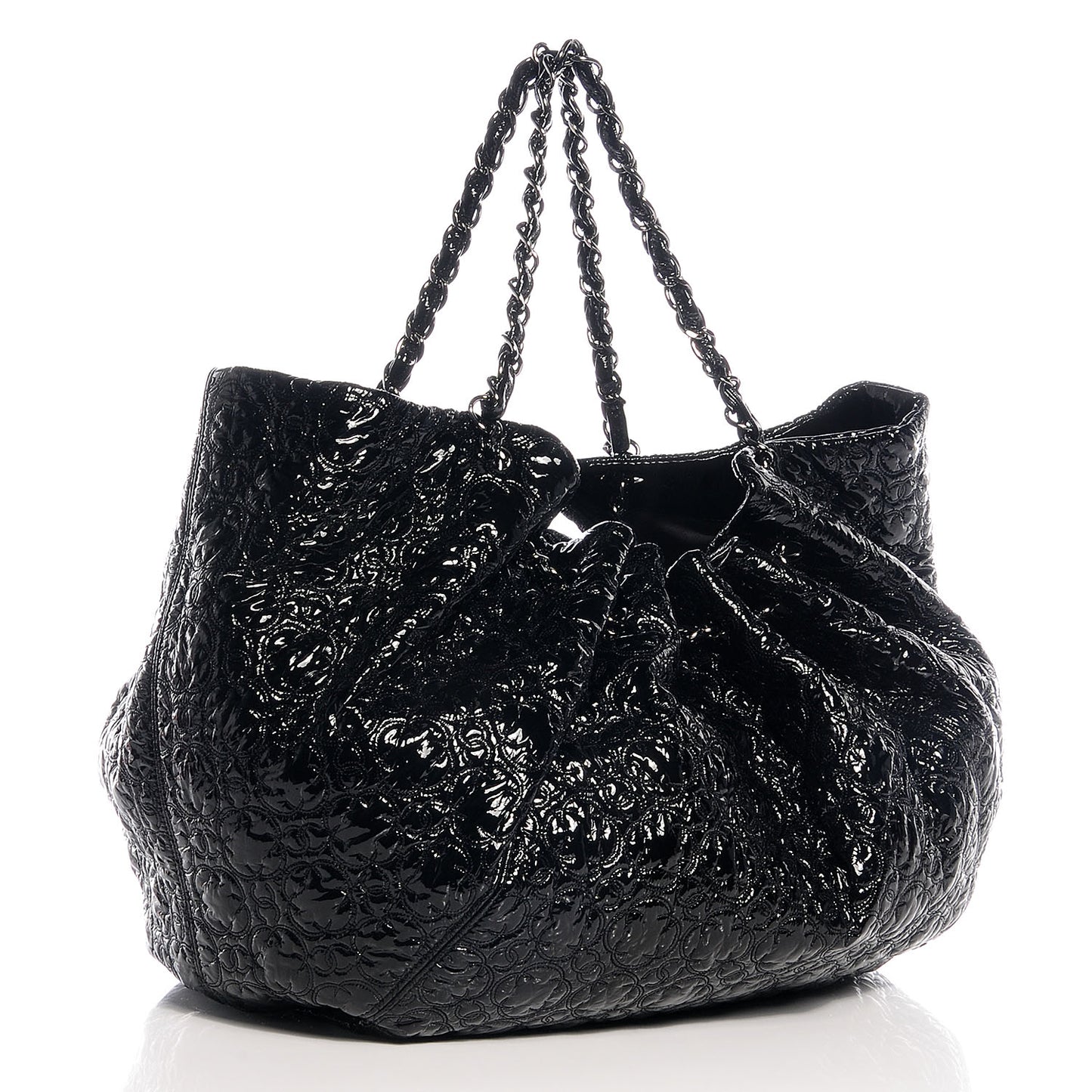 Vinyl Graphic Edge Tote Black