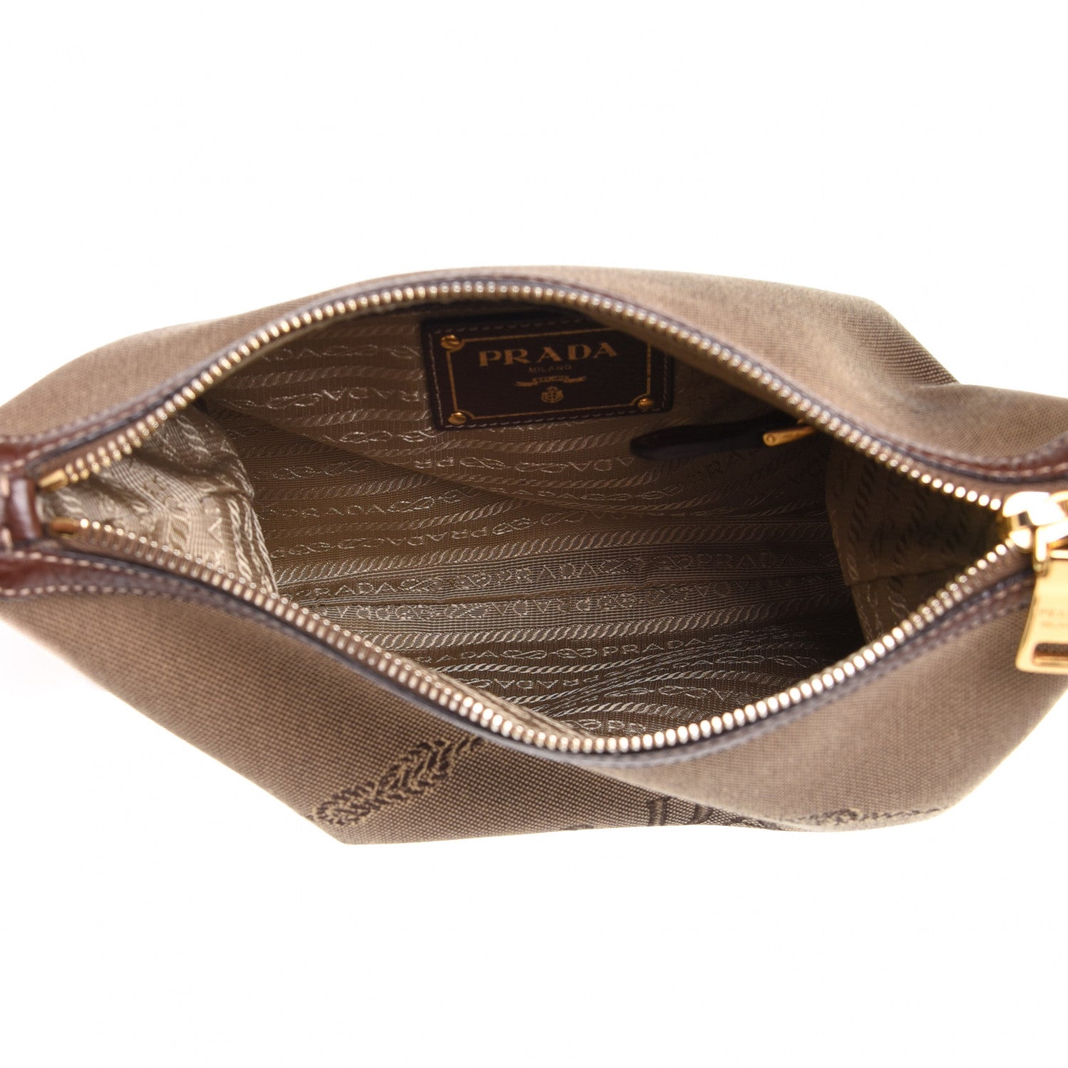 Prada Jacquard Logo Small Messenger Corda Bruciato 4 of 4