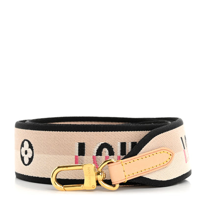 Louis Vuitton Jacquard Diane Shoulder Strap Black 1 of 4