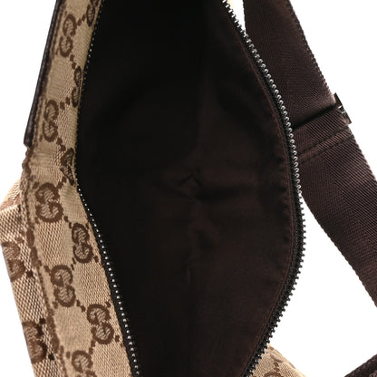 Gucci GG Monogram Double Pocket Belt Bag Dark Brown 4 of 9