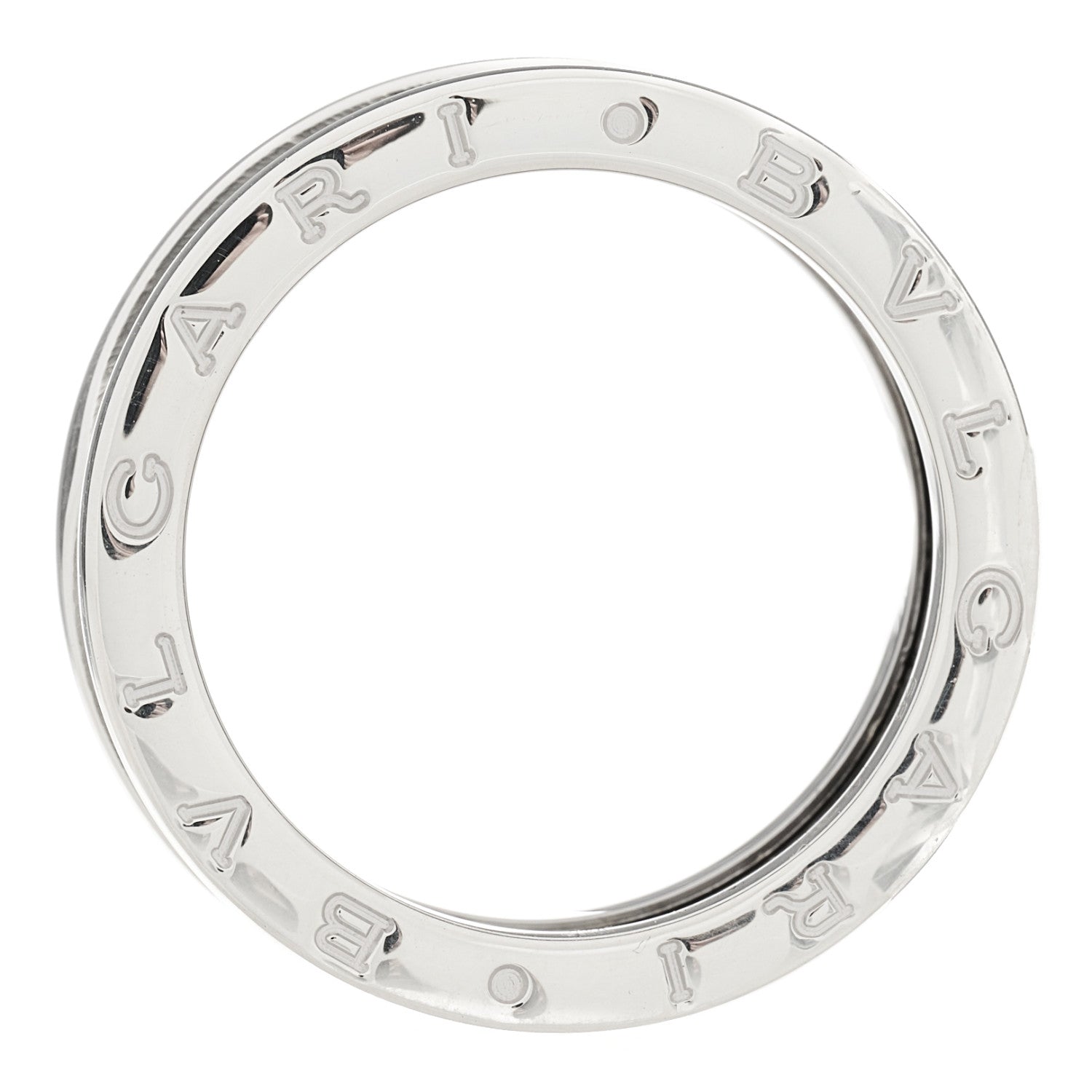 Bulgari Sterling Silver Ceramic Save The Children One-Band Ring 58 8.25 5 of 7