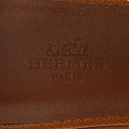 Hermes Epsom Santorini Sandals 39 Gold 8 of 10