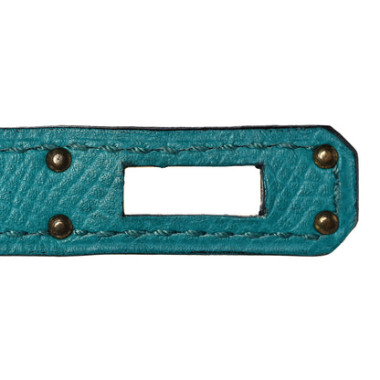 Hermes Epsom Kelly Sellier 25 Bleu Paon 27 of 37