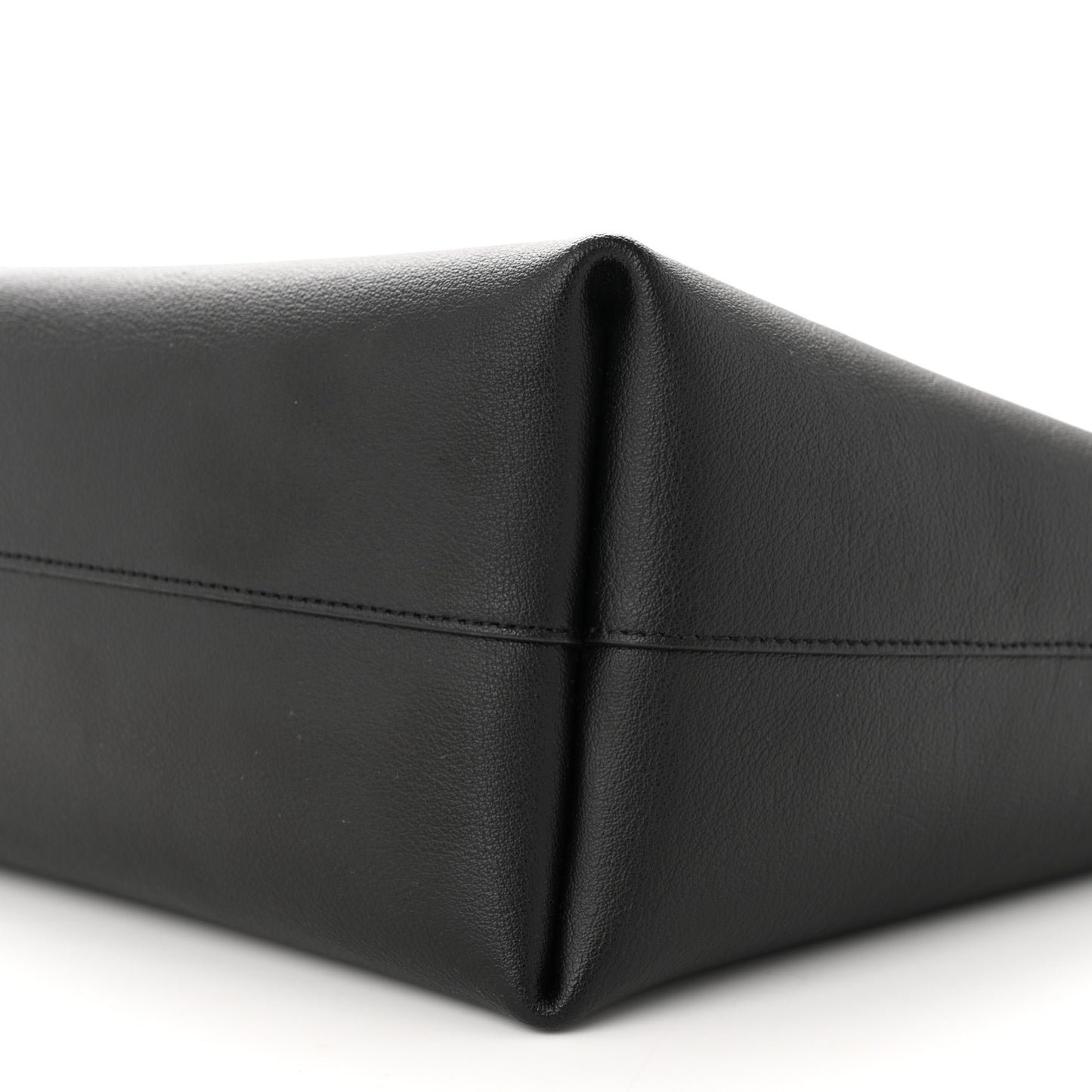 Calfskin Large Shopping Tote Black