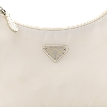 Prada Tessuto Nylon Mini Re-Edition 2000 Bag White 8 of 13