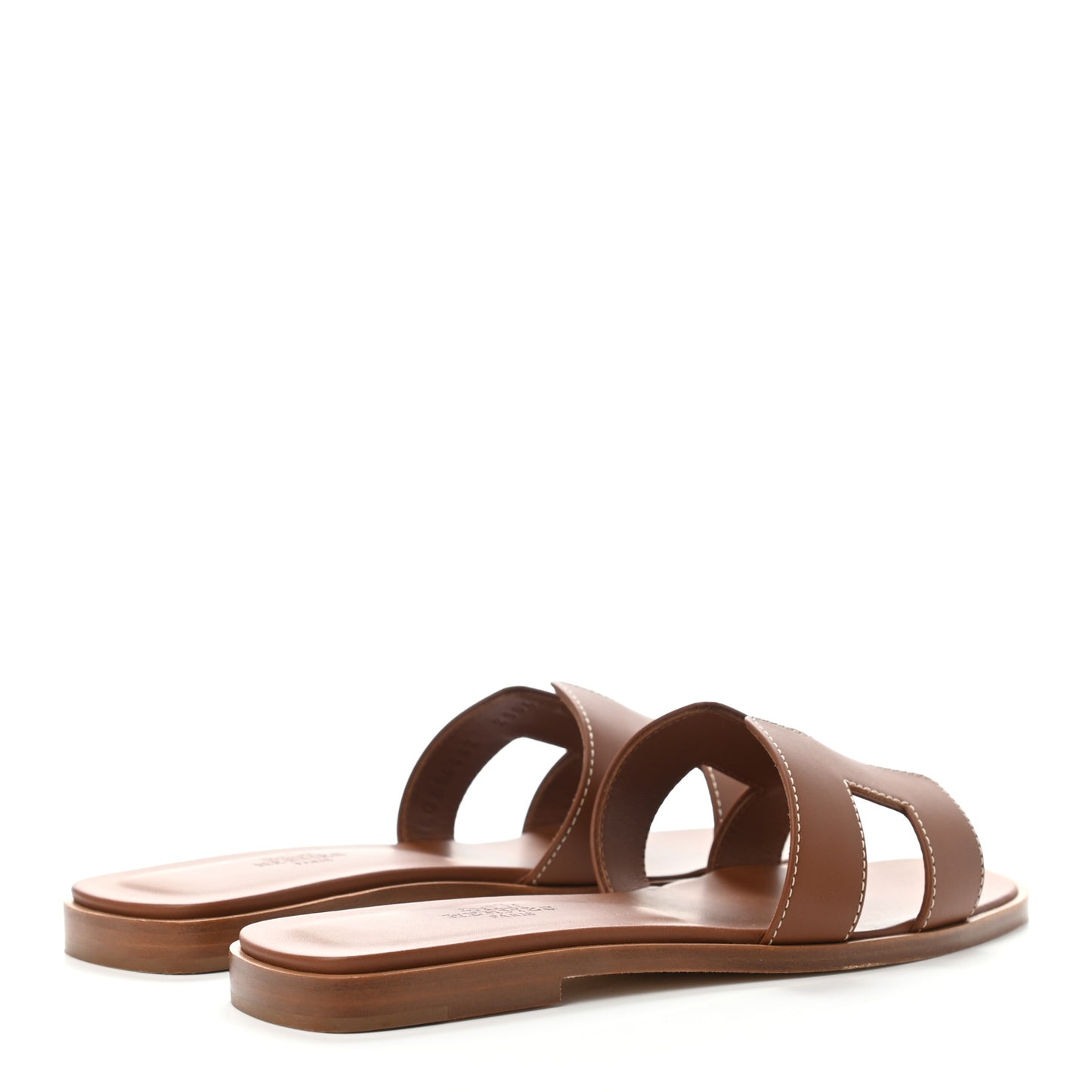 Box Calfskin Oran Sandals 35.5 Gold