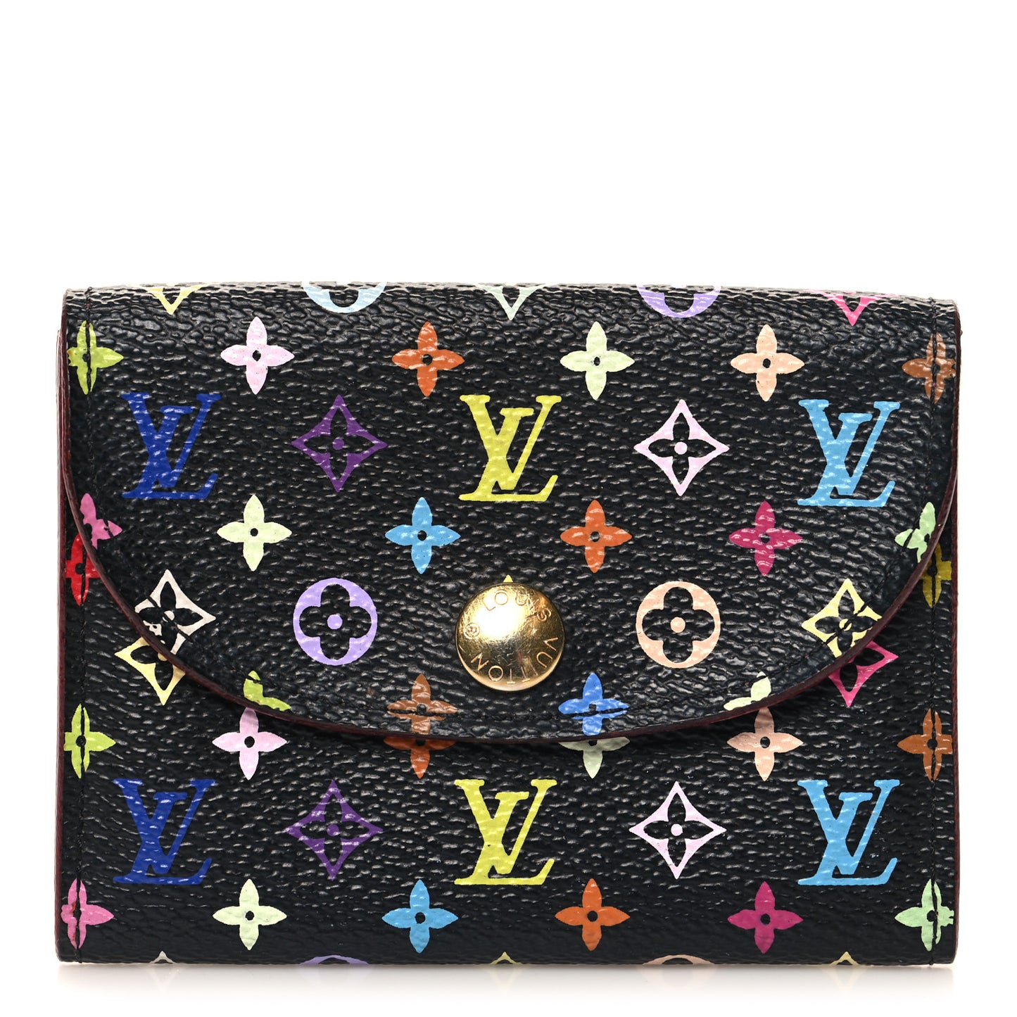 Monogram Multicolor Business Card Holder Black Grenade