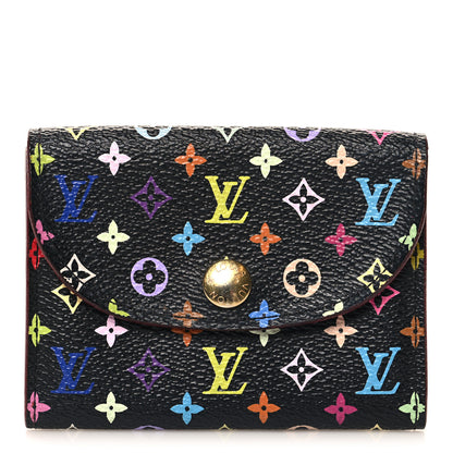 Louis Vuitton Monogram Multicolor Business Card Holder Black Grenade 1 of 7