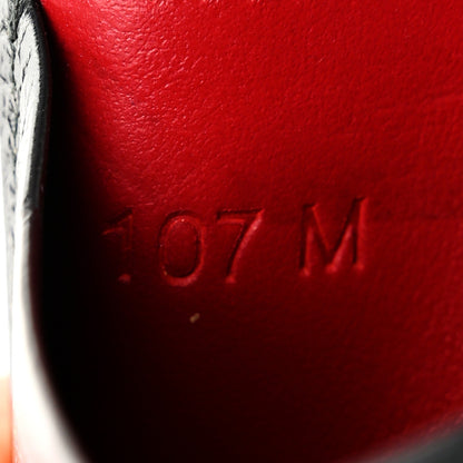 Prada Daino Colour Card Holder Black Rosso 7 of 7