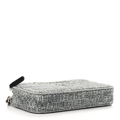 Chanel Canvas Small Deauville Clutch With Chain Charcoal 3 of 12