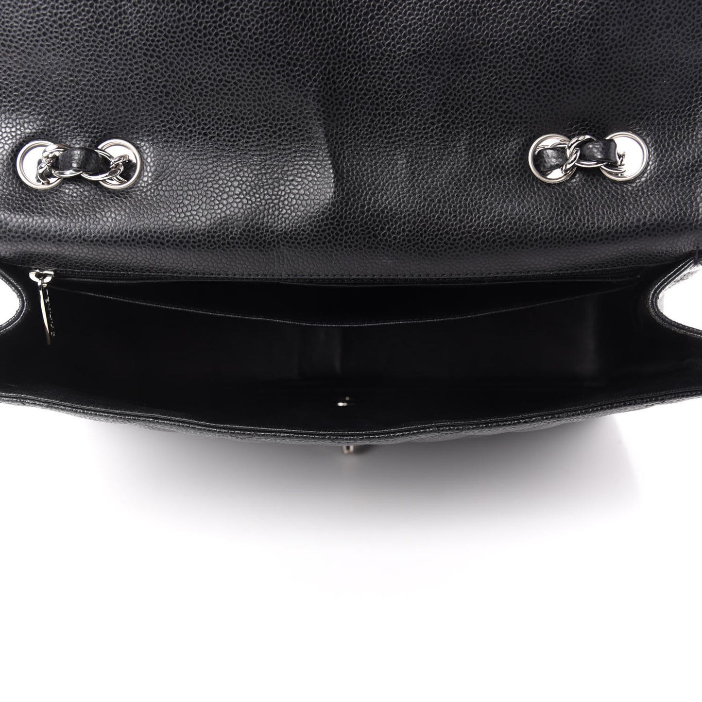 Caviar Quilted Jumbo Single Flap Black