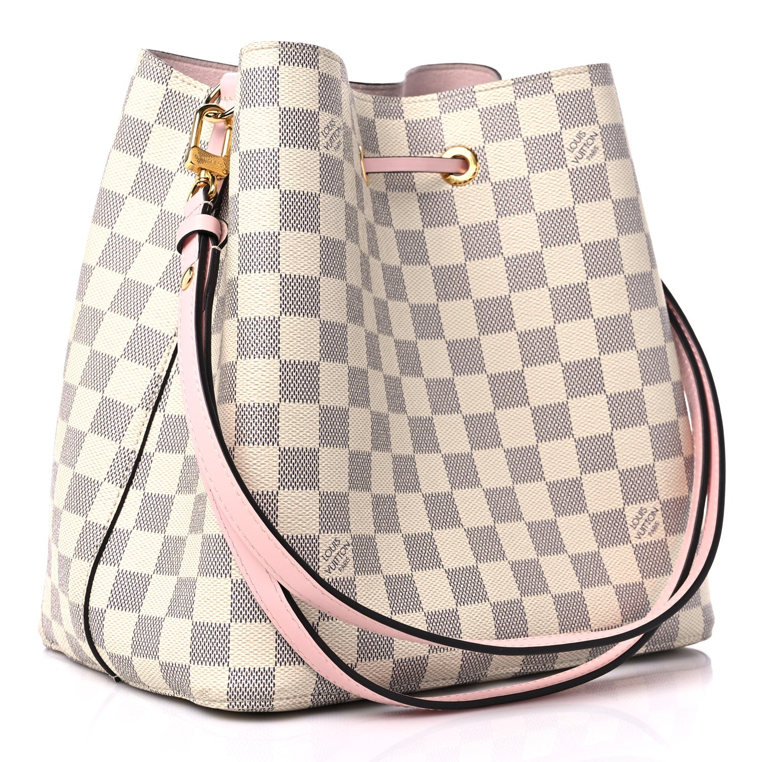Louis Vuitton Damier Azur Neonoe MM Eau De Rose 3 of 12