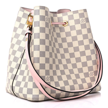 Louis Vuitton Damier Azur Neonoe MM Eau De Rose 3 of 12