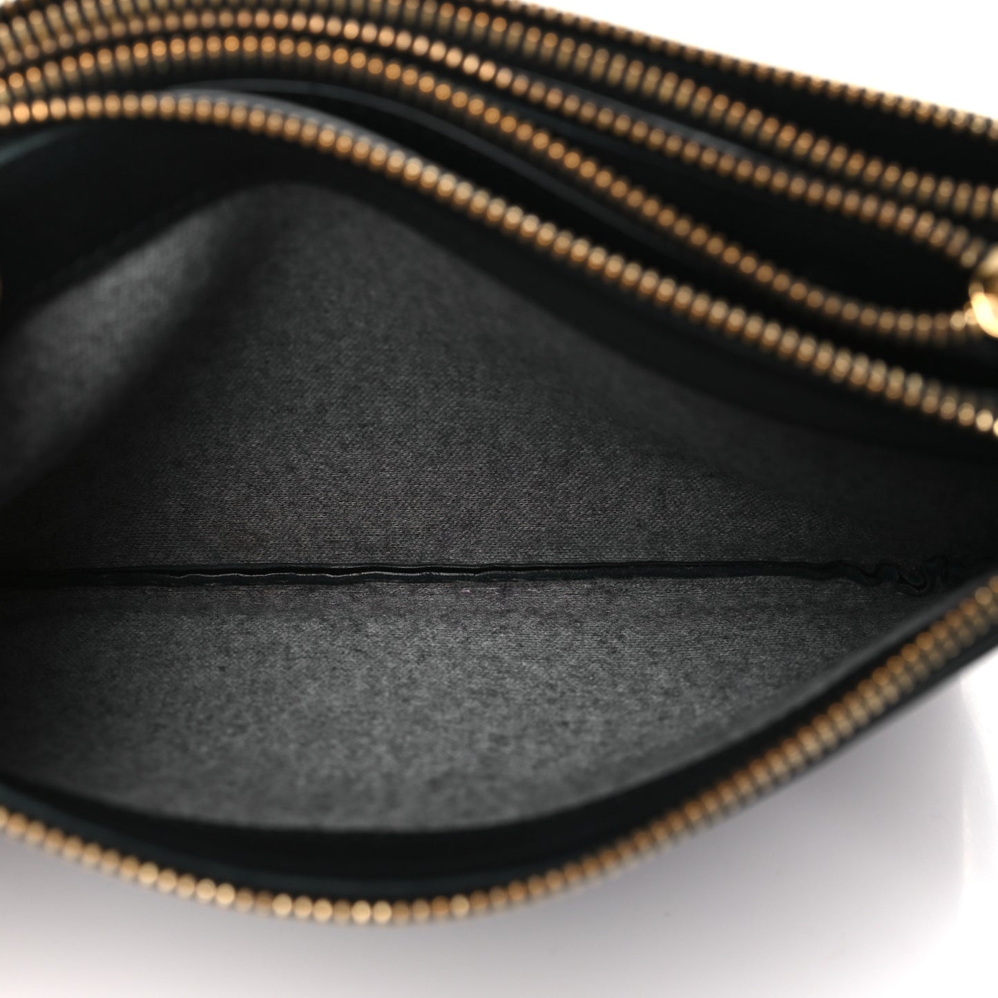 Lambskin Small Trio Crossbody Bag Black