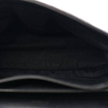 Saint Laurent Sheepskin Matelasse Chevron Monogram Large College Satchel Black 5 of 13