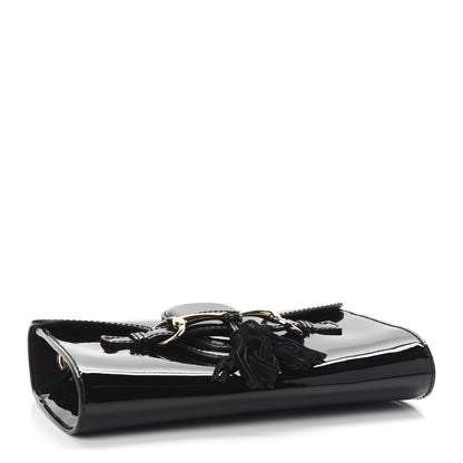 Gucci Patent Small Emily Chain Shoulder Bag Black 4 of 9