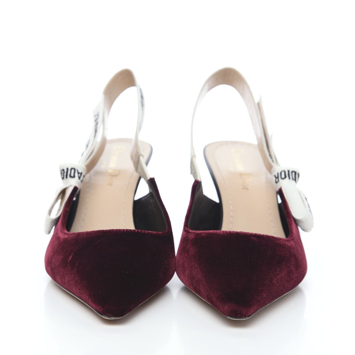 Velvet Ribbon J'Adior Slingback 65mm Pumps 37 Deep Amaranth
