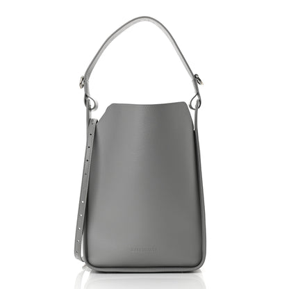 Balenciaga Calfskin Logo Embossed Small Tool 2.0 North-South Tote Balenciaga Grey 3 of 11