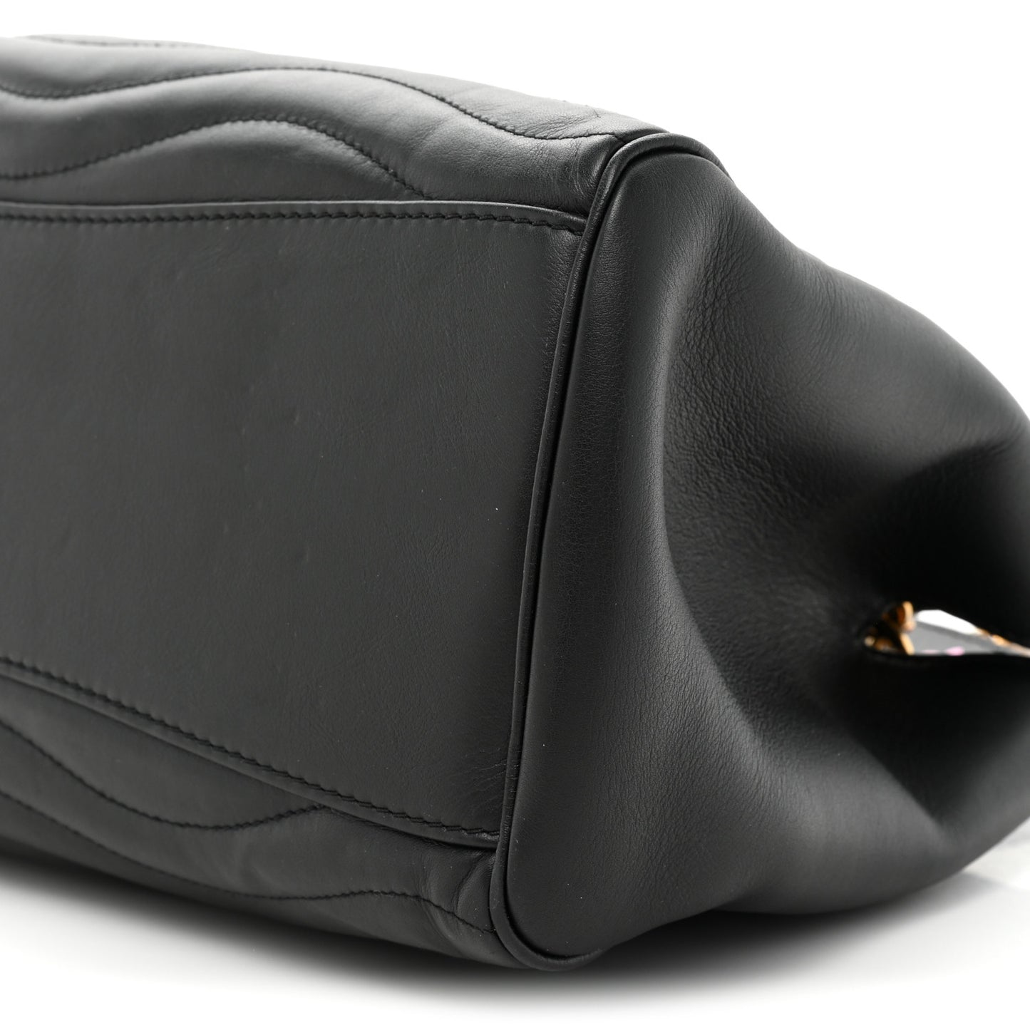 Calfskin New Wave Chain Tote Black
