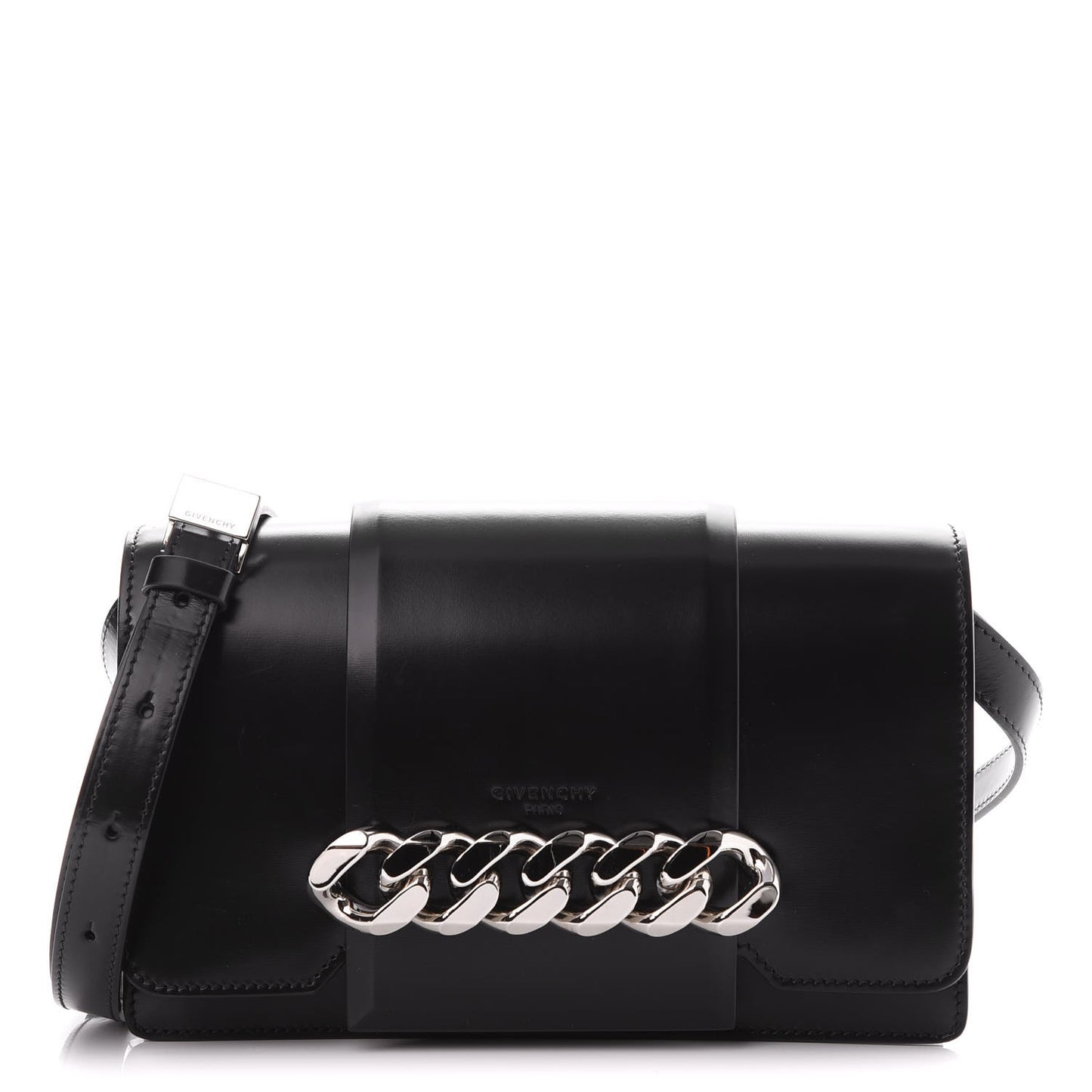 Calfskin Infinity Flap Bag Black