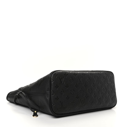 Louis Vuitton Empreinte Monogram Giant Neverfull MM Black 4 of 9