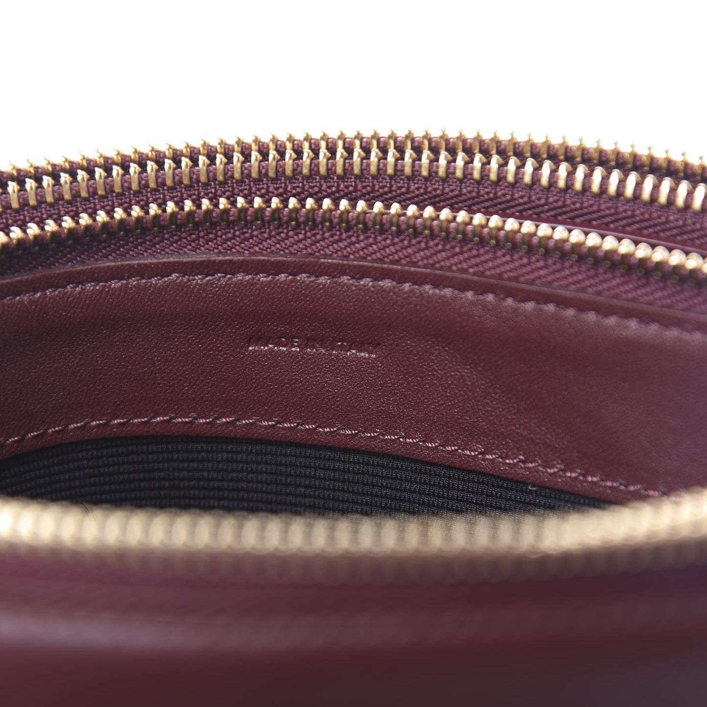 Lambskin Large Trio Crossbody Bag Burgundy