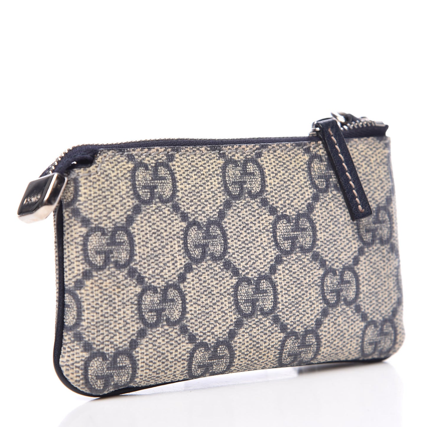 GG Supreme Monogram Key Case Beige Blue