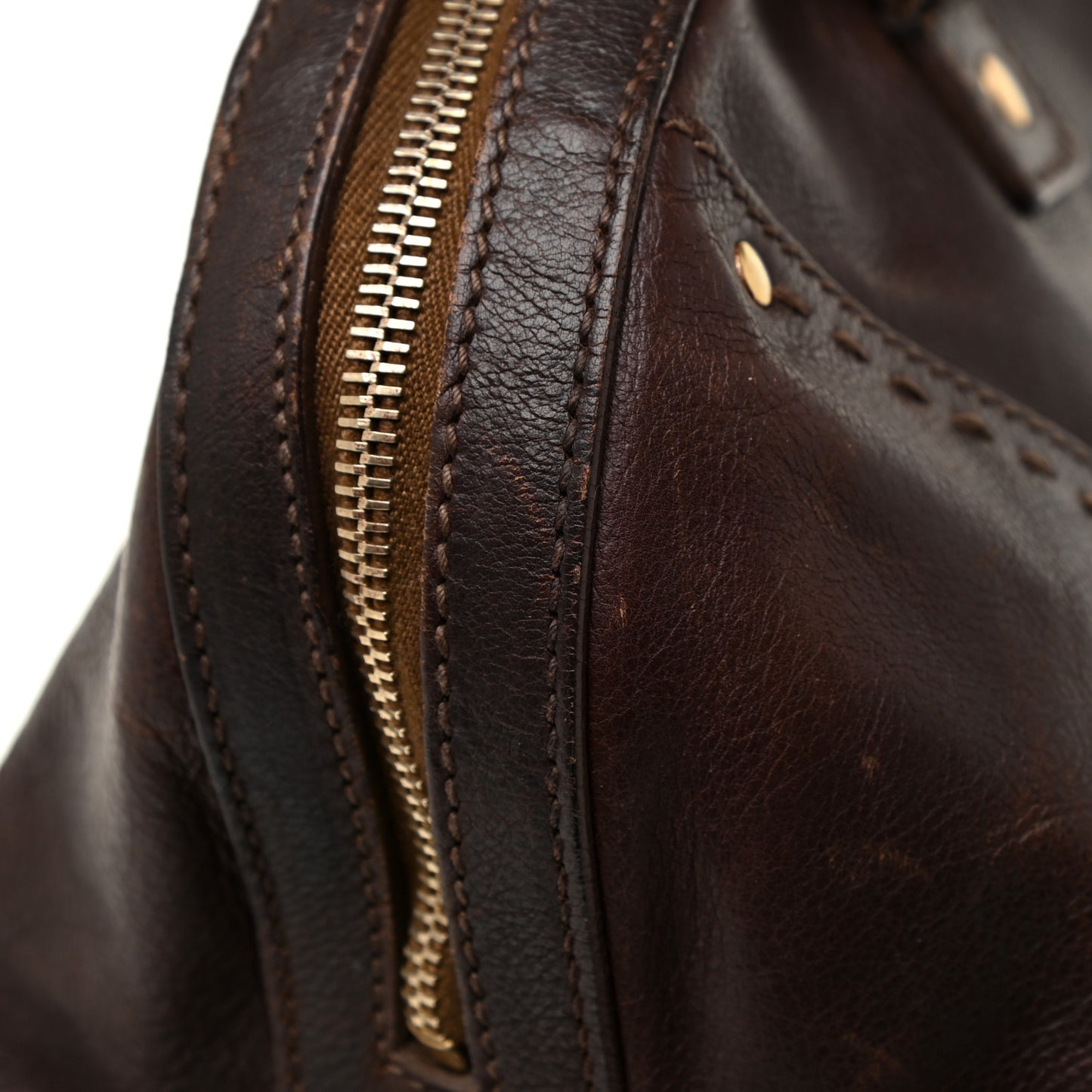 Calfskin Oversized Muse Dark Brown