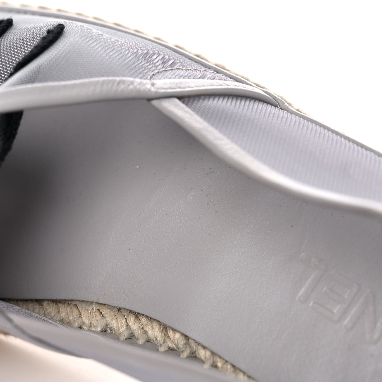 Mesh Grosgrain CC Espadrilles 39 Grey
