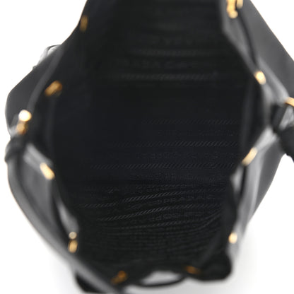 Prada Re-Nylon Duet Drawstring Shoulder Bag Black 4 of 10
