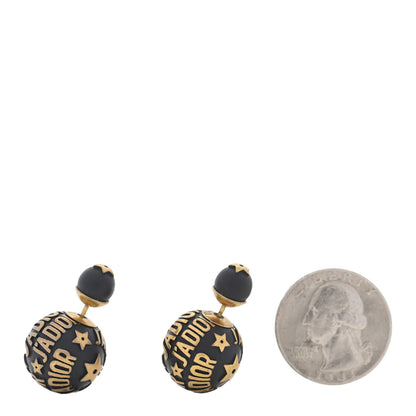 Christian Dior Metal J'Adior Mise En Dior Tribal Earrings Black 2 of 4