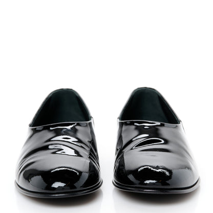 Chanel Patent Calfskin Moccasin Loafers 36.5 Black 3 of 9