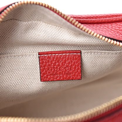 Gucci Pebbled Calfskin Small Soho Disco Bag Tabasco Red 6 of 10