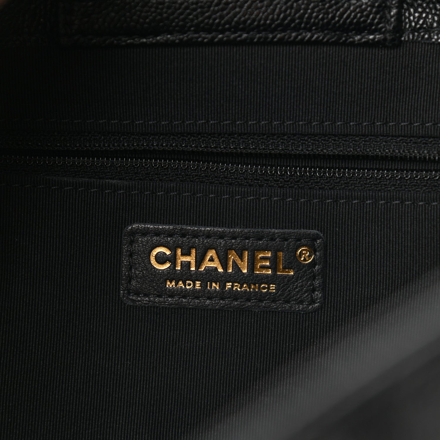 Chanel Caviar Quilted Small Shopping Tote Black 5 of 10