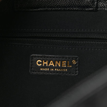Chanel Caviar Quilted Small Shopping Tote Black 5 of 10