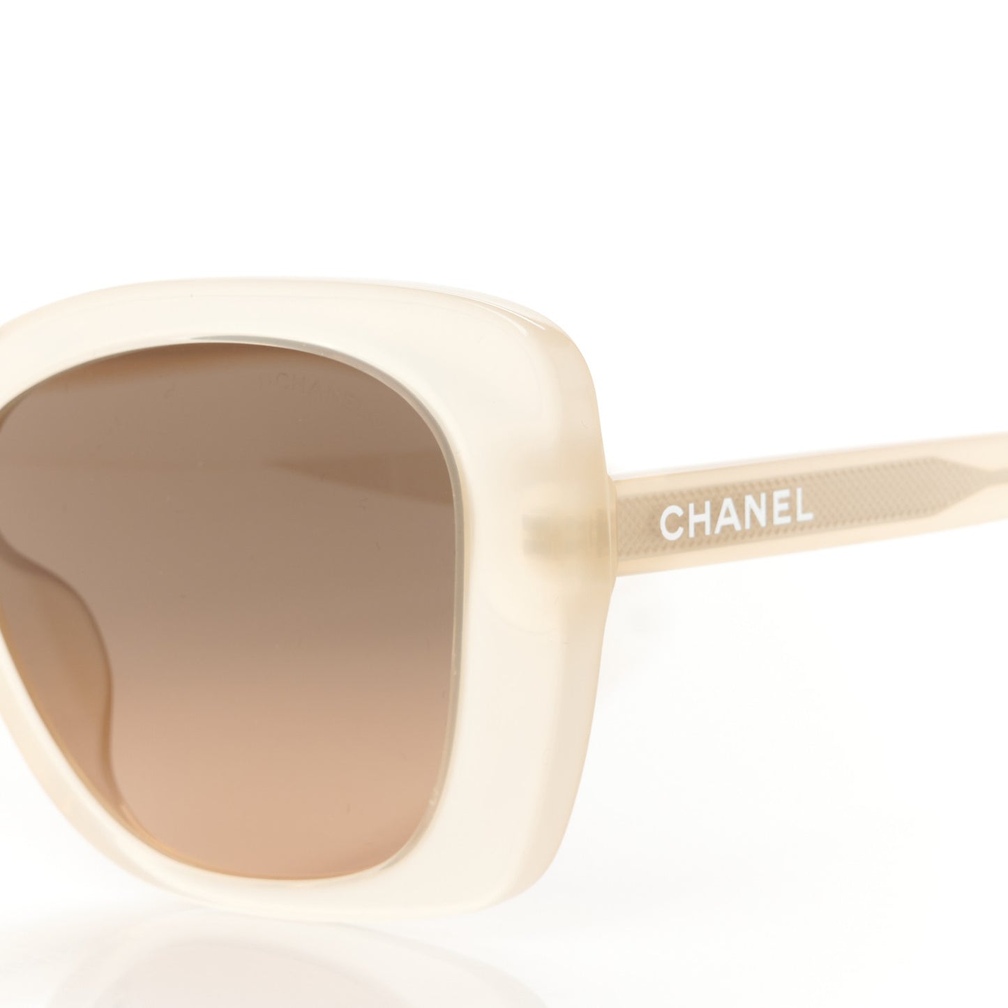 Acetate Rectangle Sunglasses 5504 Beige