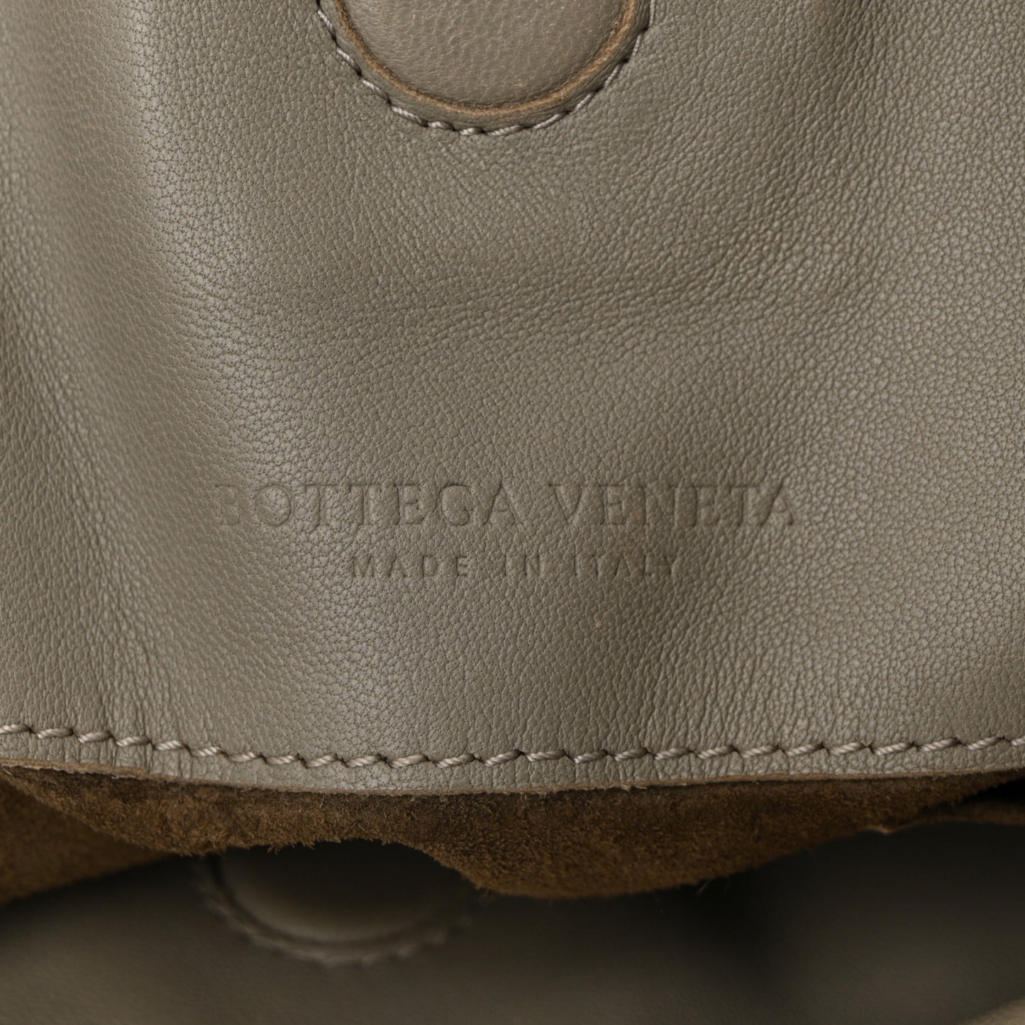 Nappa Intrecciato Medium Campana Hobo Light Grey