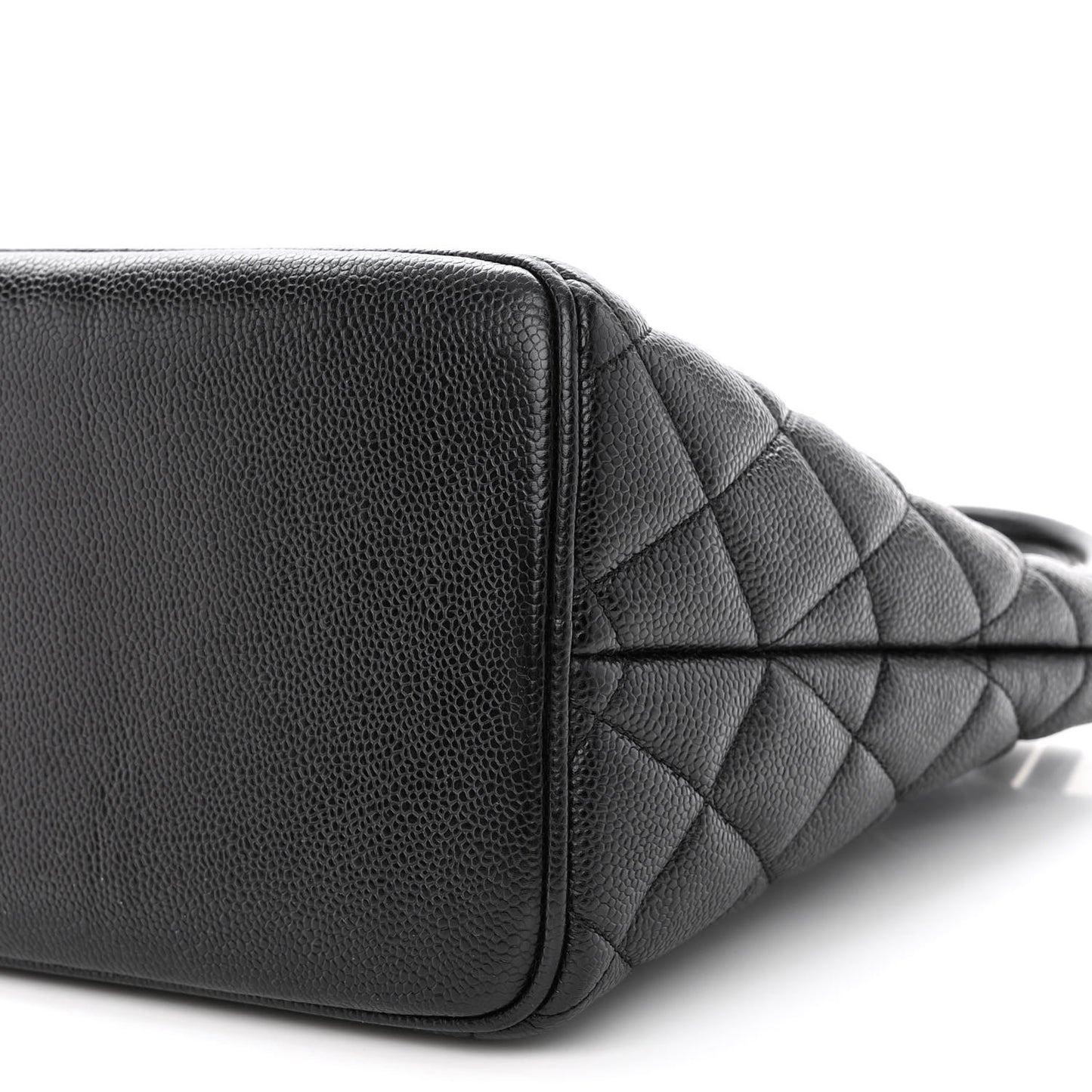 Caviar Quilted Medallion Tote Black