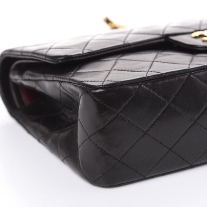 Chanel Lambskin Quilted Medium Double Flap Black 8 of 14
