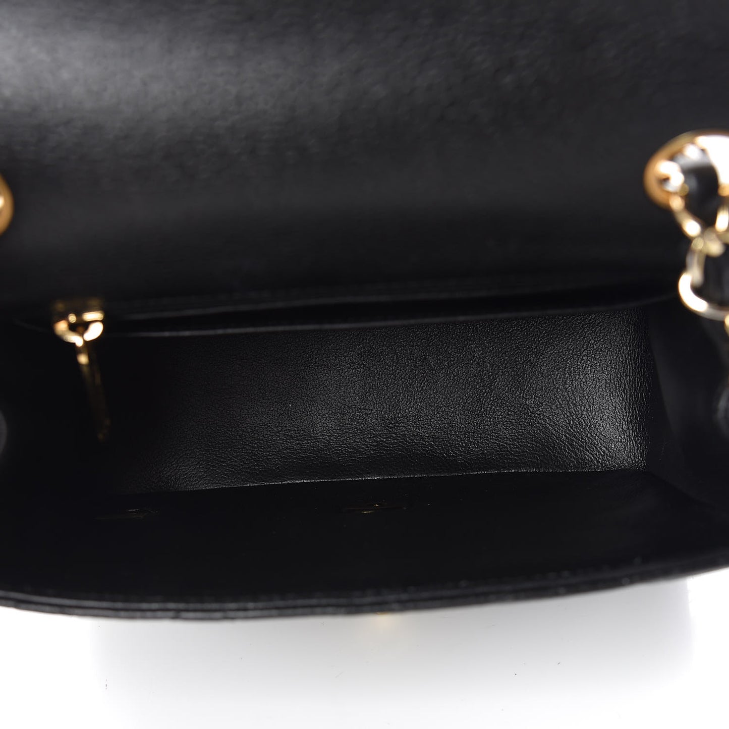 Caviar Quilted Mini Square Flap Black