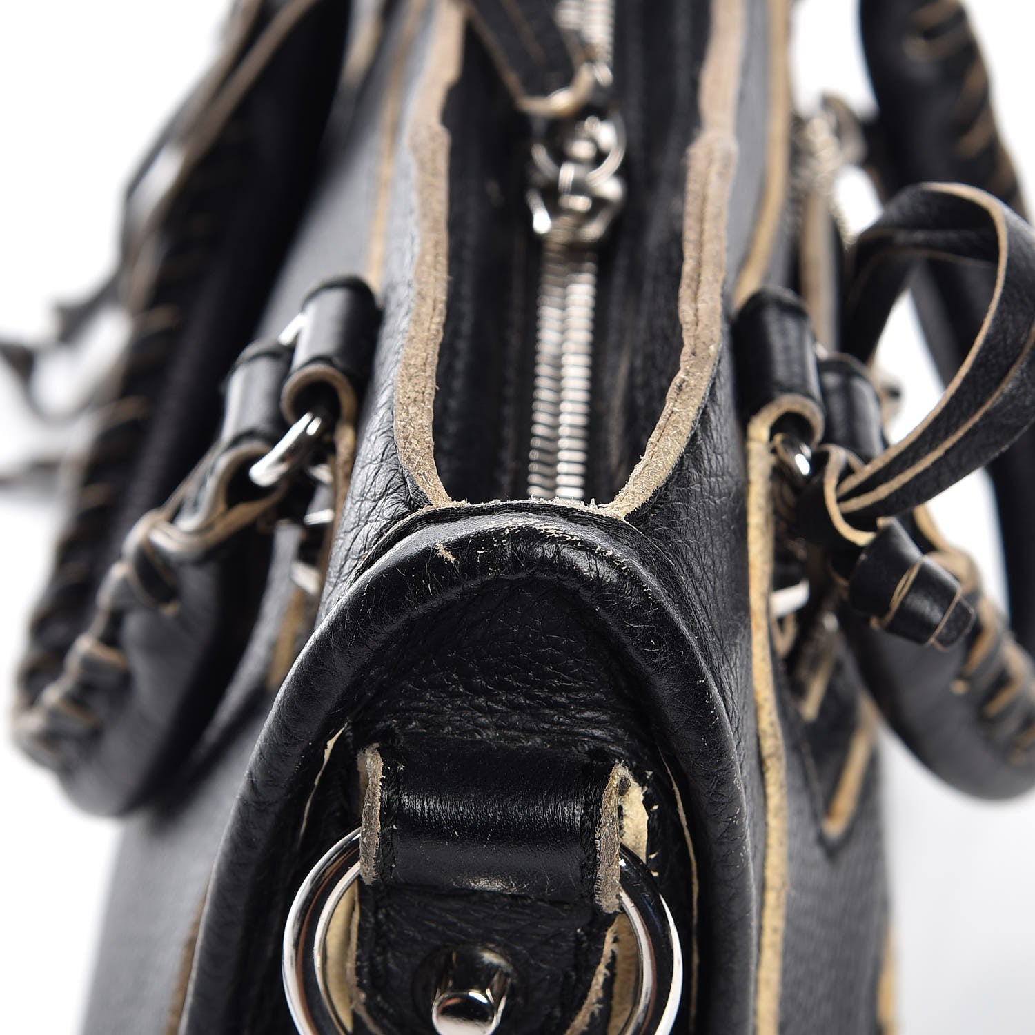 Balenciaga Supple Grained Calfskin Classic Silver Hardware Highlight Mini City Black 14 of 18