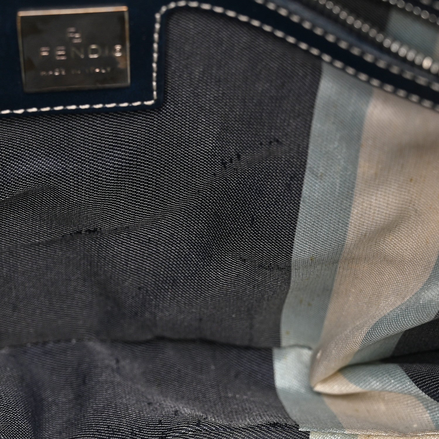 Fendi Denim Baguette Blue 11 of 19