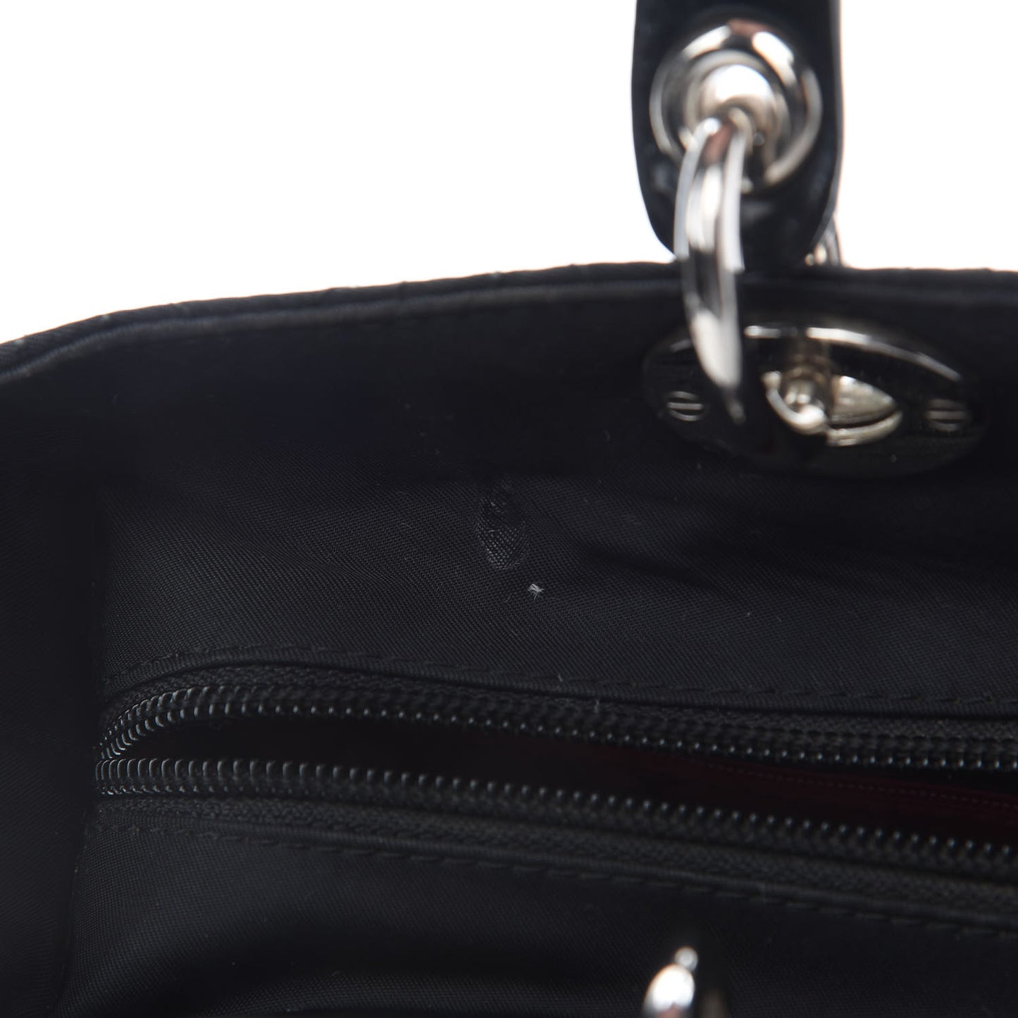 Nylon Cannage Large Lady Dior Black