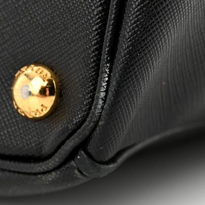 Prada Saffiano Large Galleria Double Zip Tote Black 10 of 13