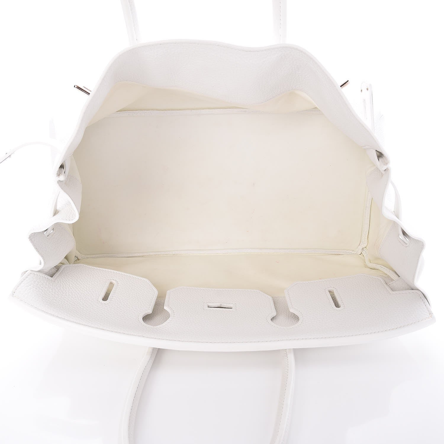 Hermes Taurillon Clemence JPG Birkin 42 White 17 of 25